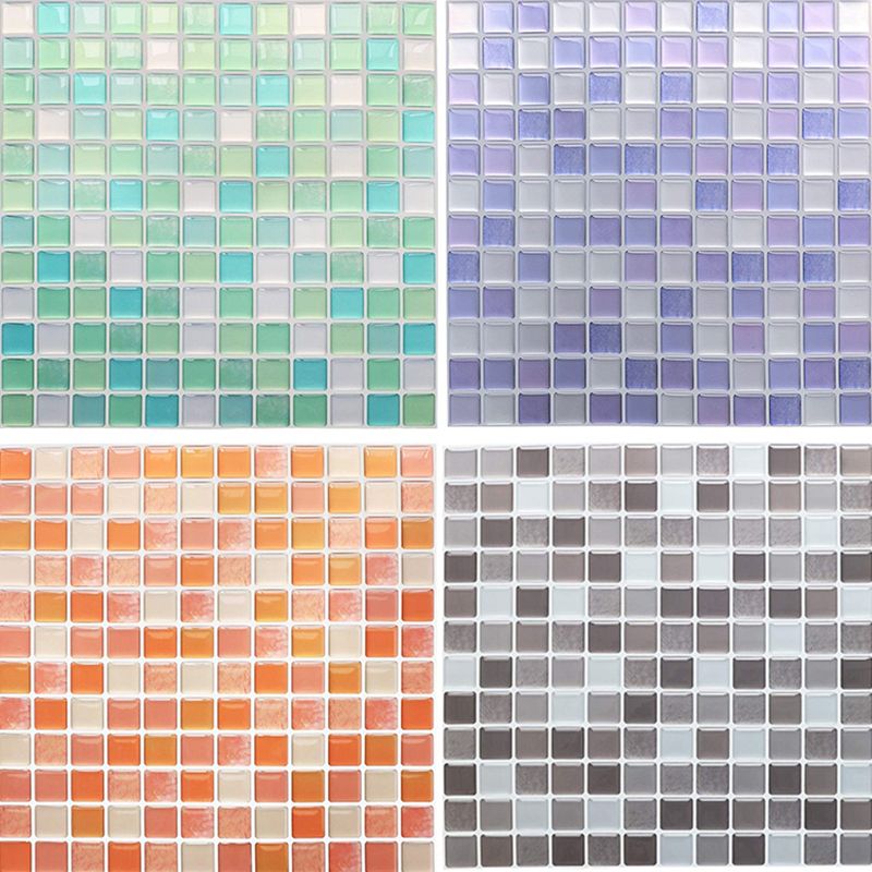 Kalsten | Plastic Peel & Stick Mosaic Tile Waterproof Peel & Stick Mosaic Tile with Square Shape