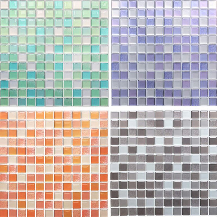 Kalsten | Plastic Peel & Stick Mosaic Tile Waterproof Peel & Stick Mosaic Tile with Square Shape