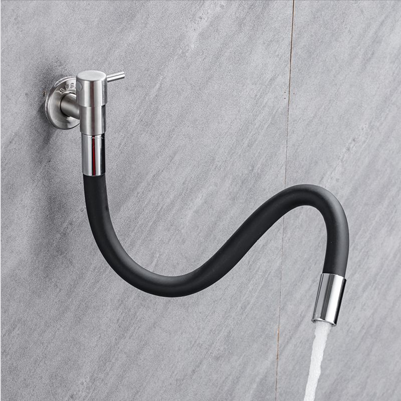 Brehn | Contemporary wall-mounted bathroom faucet with stainless steel lever handles