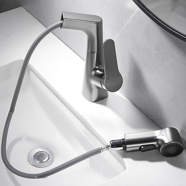 Kalsten | Extendable Vessel Water Tap Modern Sink Faucet with a Lever Handle