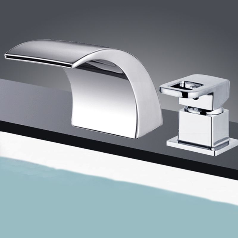 Kalsten | Modern Brass Roman Bathtub Faucet Waterfall Spout Bathtub Faucet