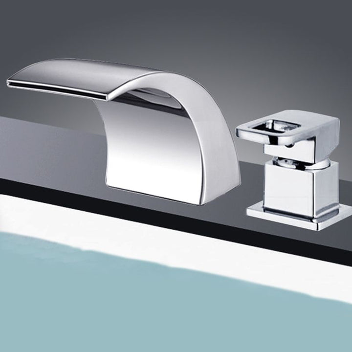 Kalsten | Modern Brass Roman Bathtub Faucet Waterfall Spout Bathtub Faucet