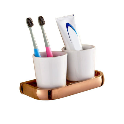 BowLift | 6-piece Bathroom Accessory Set Vintage Brass Bath Hardware Set