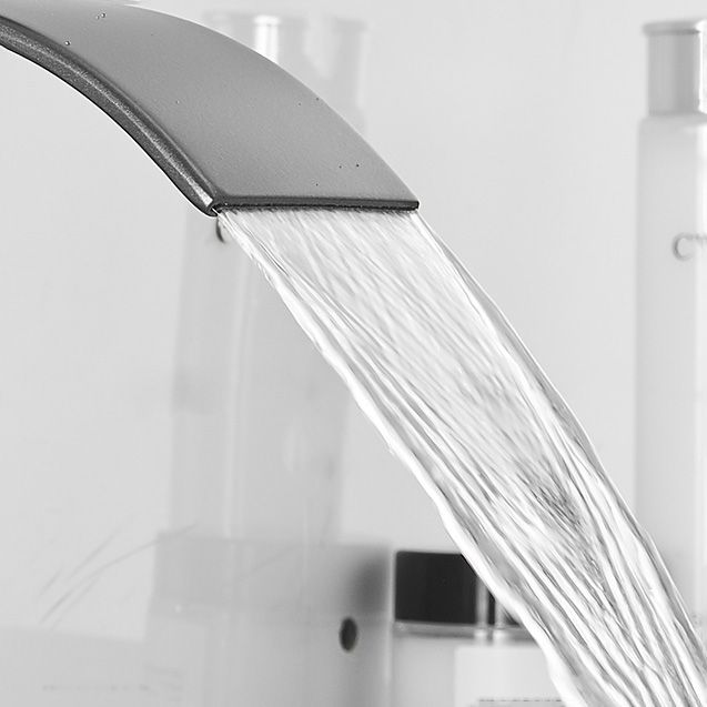 Kalsten | Modern Bathtub Faucet Waterfall Spout Lever Handle Brass Sink Faucet