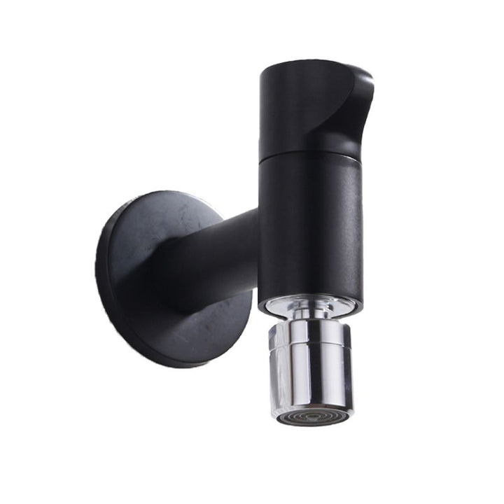 Kalsten | Contemporary Wall-Mounted Bathroom Faucet Knob Handle Solid Brass Round Faucet