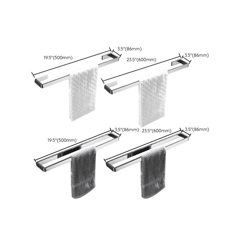 Kalsten | 5-piece modern bathroom accessories as single item or in set Polished chrome bathroom set