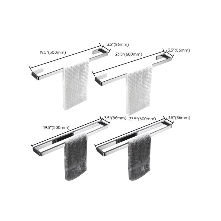 Kalsten | 5-piece modern bathroom accessories as single item or in set Polished chrome bathroom set