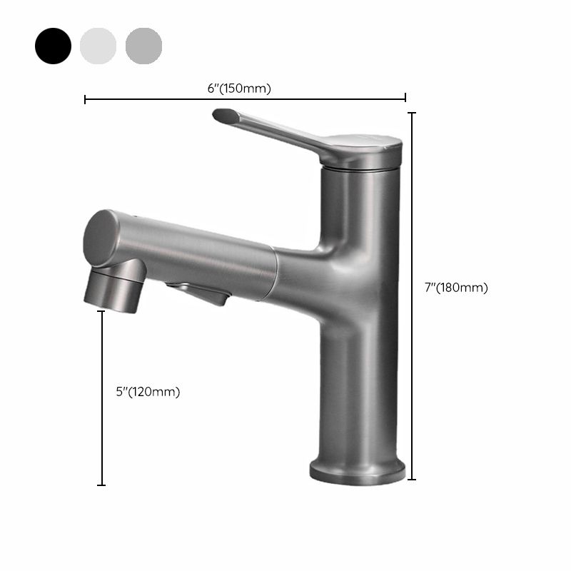 Kalsten | Contemporary sink faucet pull-out basin tap with lever handle