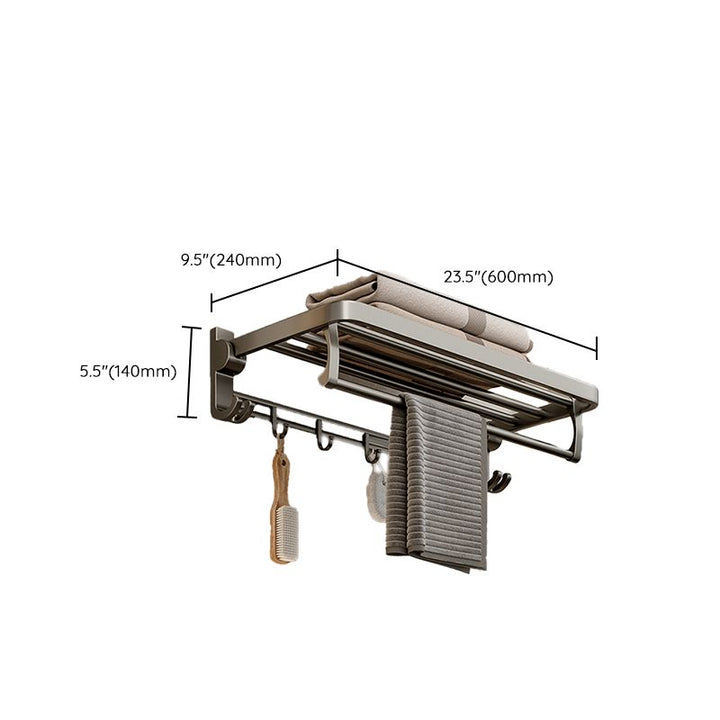 Kalsten | Modern Stainless Steel Bathroom Shelf Bathroom Accessories Set Towel Holder Bathroom Set