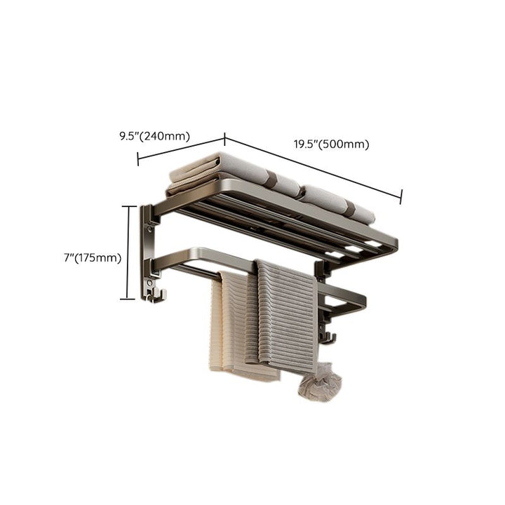 Kalsten | Modern Stainless Steel Bathroom Shelf Bathroom Accessories Set Towel Holder Bathroom Set