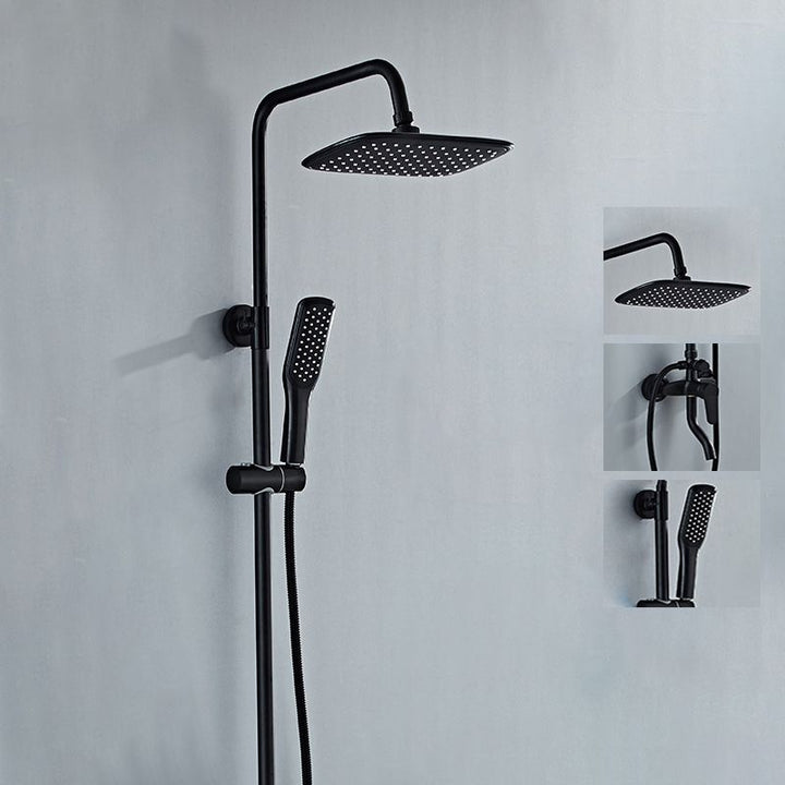 Kalsten | Modern adjustable water flow shower faucet shower arm shower system on the wall