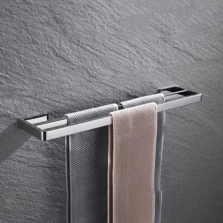 Kalsten | 5-piece modern bathroom accessories as single item or in set Polished chrome bathroom set
