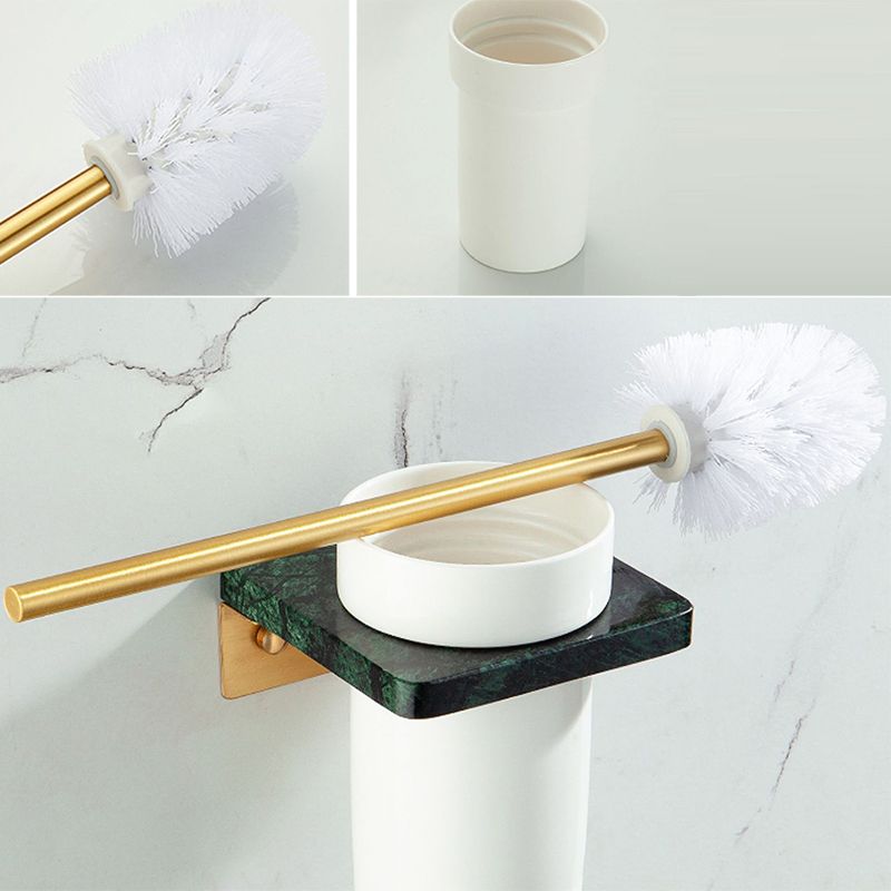 Kalsten | Golden Bath Hardware Set Brass & Marble Bathroom Accessories Set