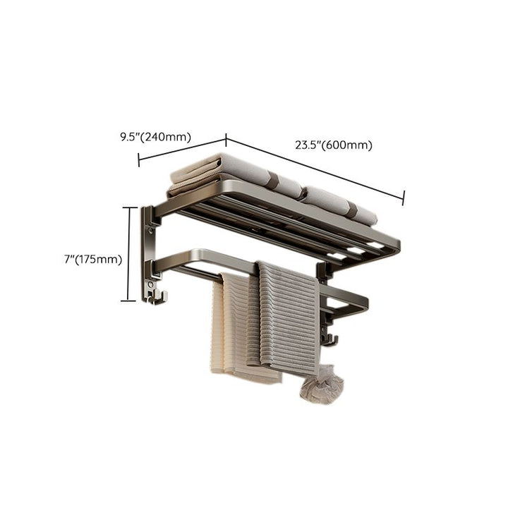 Kalsten | Modern Stainless Steel Bathroom Shelf Bathroom Accessories Set Towel Holder Bathroom Set