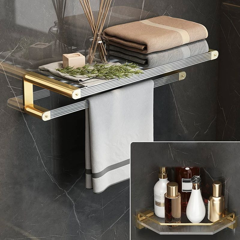 Kalsten | Modern Bathroom Accessory Set Bathroom Shelf Gold Towel Holder Bathroom Hardware Set