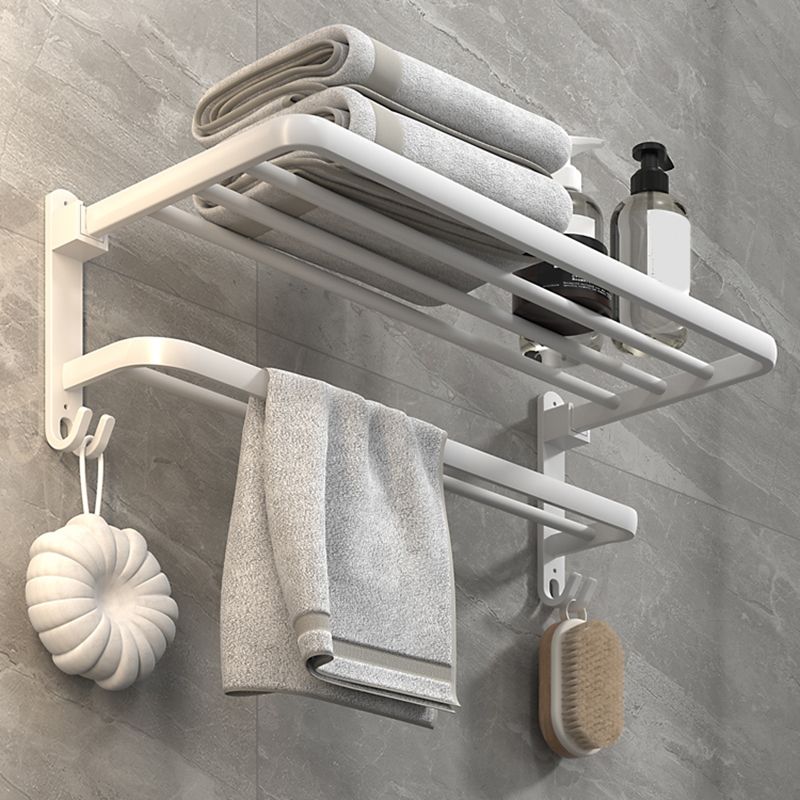 Kalsten | White Bathroom Accessories Hardware Set Modern Bathroom Accessories Set, Towel Rack