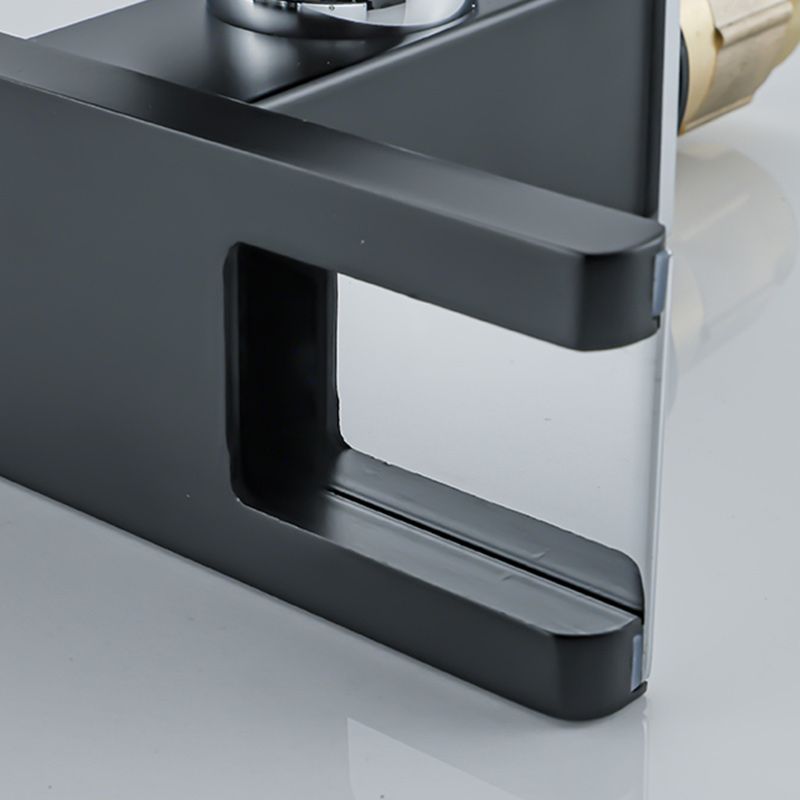 Kalsten | Waterfall basin mixer tap square lever handle with LED three-color light