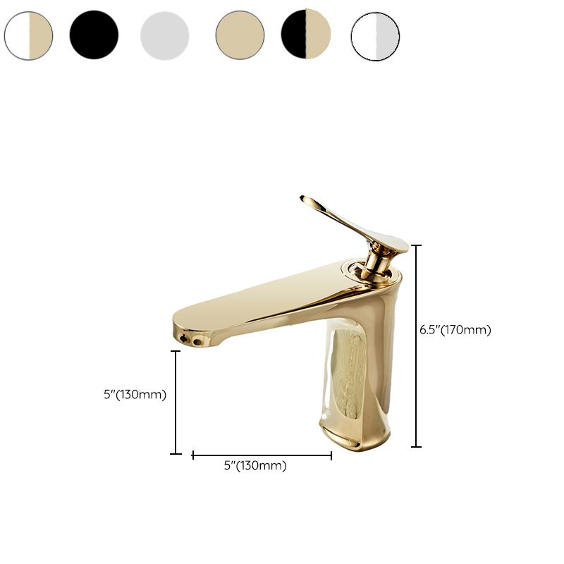 BowLift | Luxury 1 Handle Sink Bathroom Faucet Round Brass Sink Faucet with Water Hose