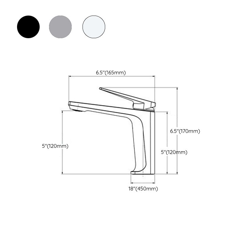Kalsten | Modern centerset bathroom faucet Solid color copper faucet for the bathroom