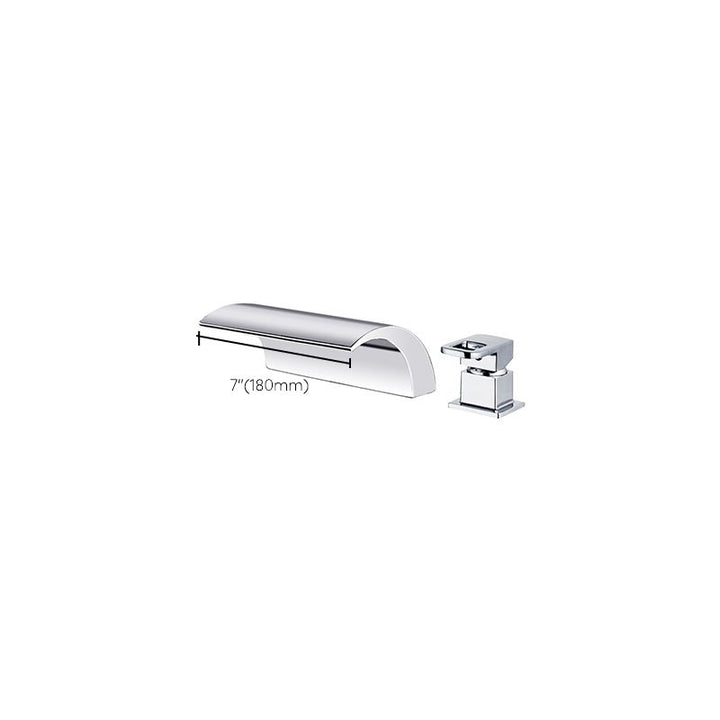 Kalsten | Modern Brass Roman Bathtub Faucet Waterfall Spout Bathtub Faucet