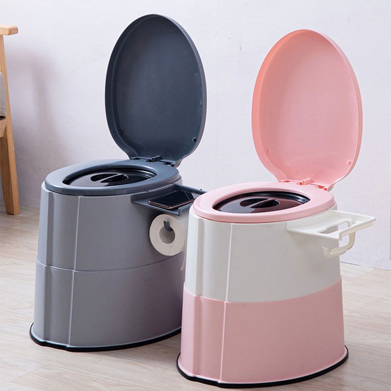 Kalsten | Contemporary plastic floor-mounted toilet bowl with toilet seat for the bathroom