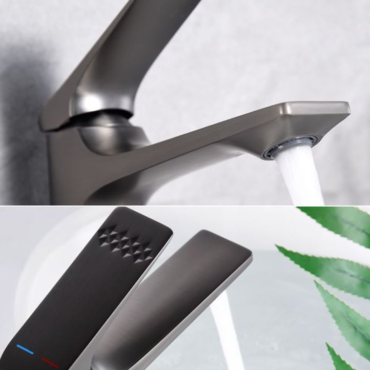 Kalsten | Modern Vessel Sink Faucet Copper Lever Handle Low Arc Vessel Faucet for the Bathroom