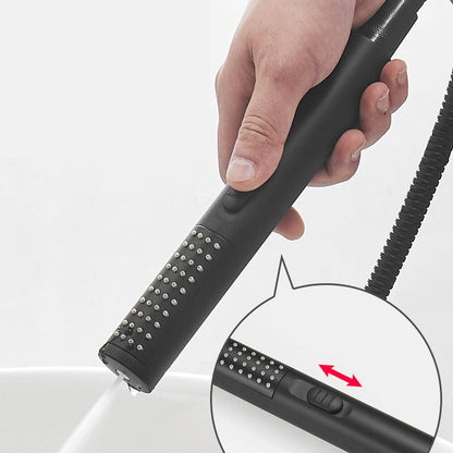 BowLift | Swivel spout bathtub faucet single lever handle hand shower bathtub filling valve with shower hose