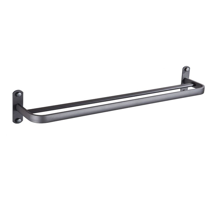 Kalsten | Modern Bathroom Accessory Set Matte Black/Grey Bathroom Shelf/Towel Holder & Paper Holder
