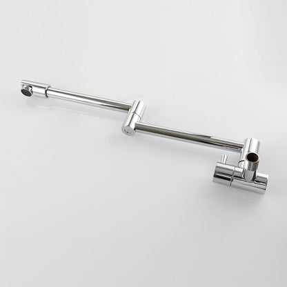 Modern Pull-Out Spout Faucet, Single-Handle, Wall-Mounted Pot Filler, Low Profile, 1-Hole Installation