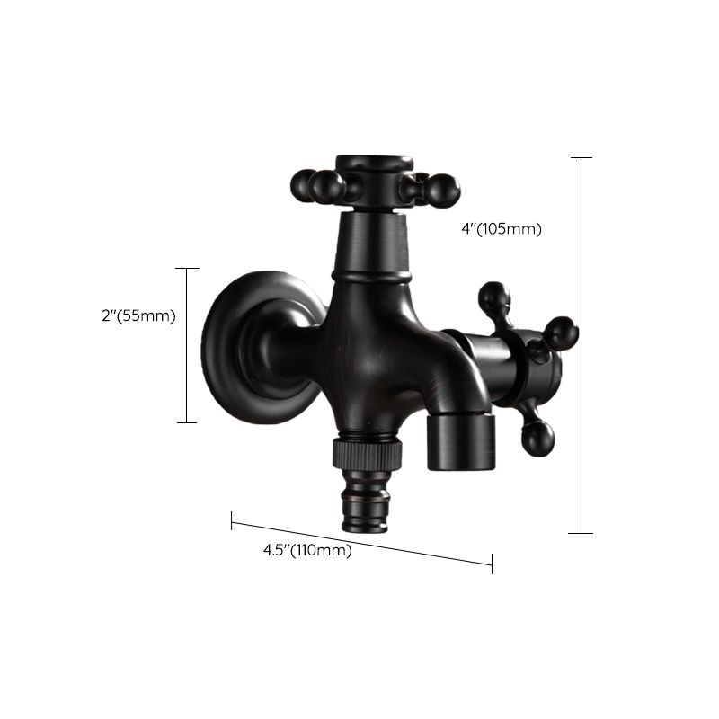 BowLift | Wide Bathroom Sink Faucet Wall-Mounted Cross Handle Faucet