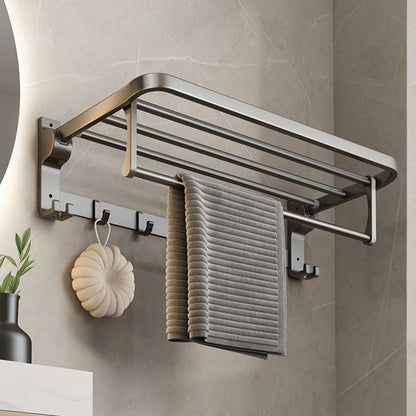 BowLift | Contemporary Bathroom Accessory Set Grey Aluminum Bathroom Accessory Kit