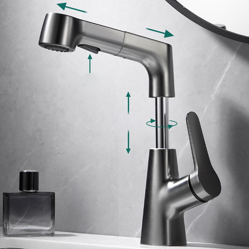 Kalsten | Extendable Vessel Water Tap Modern Sink Faucet with a Lever Handle