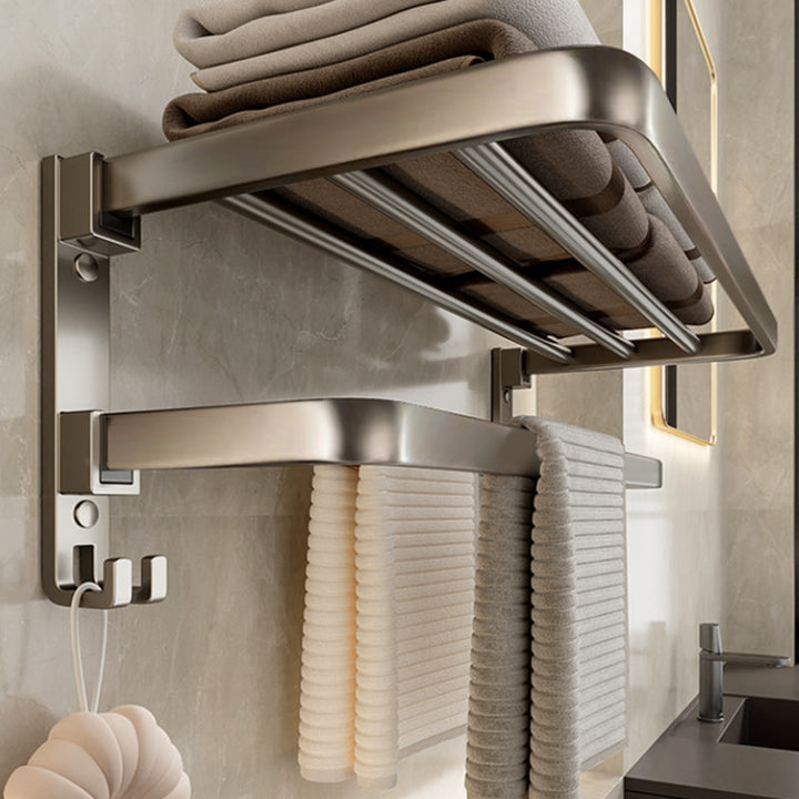 Kalsten | Modern Stainless Steel Bathroom Shelf Bathroom Accessories Set Towel Holder Bathroom Set