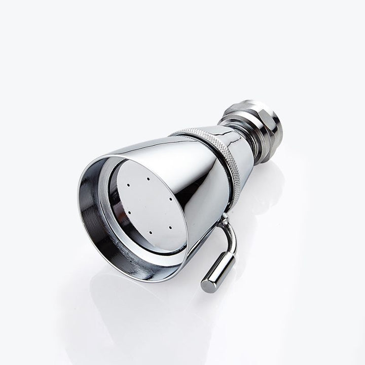 Kalsten | Round shower head made of stainless steel in silver wall-mounted shower head