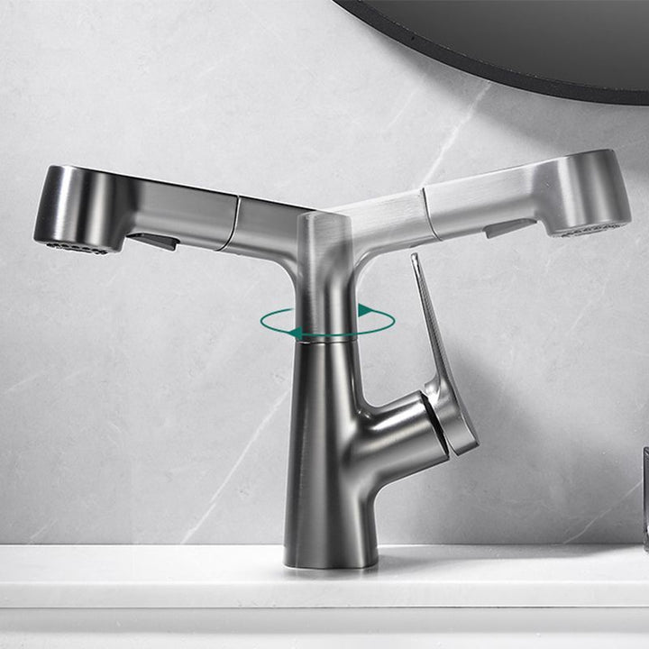 Kalsten | Extendable Vessel Water Tap Modern Sink Faucet with a Lever Handle