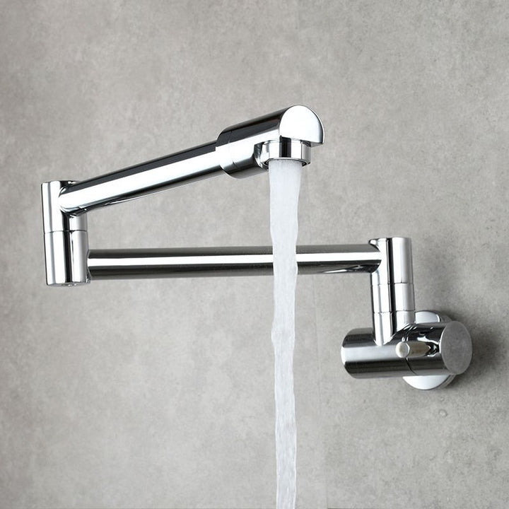 Kalsten | Modern Pull-down Faucet Single Handle Wall Mounted Pot Filler Low Profile 1-Hole Filler
