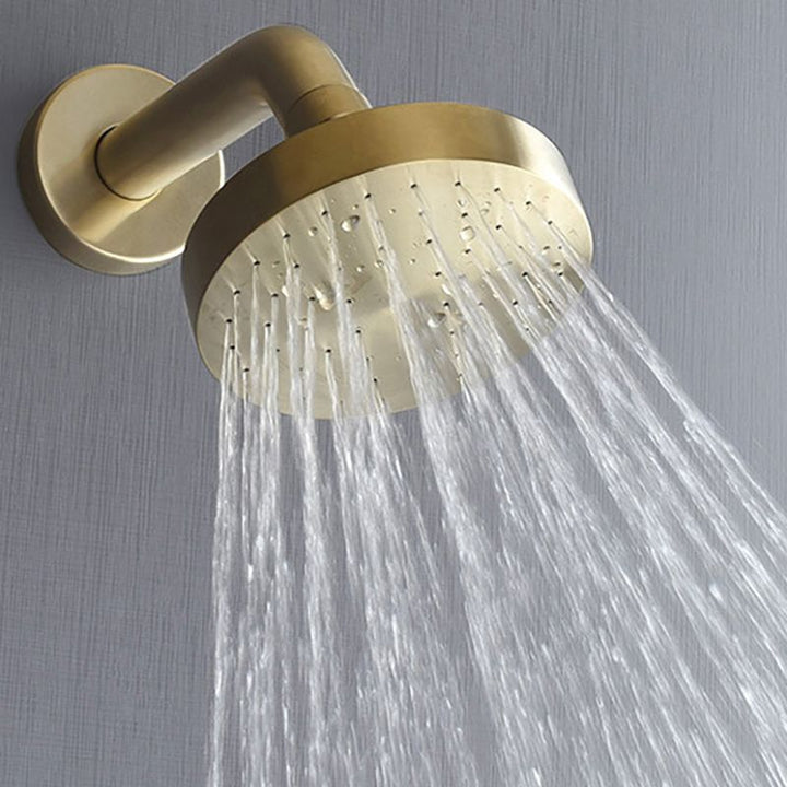 Kalsten | Stainless Steel Shower Combination Round Fixed Shower Head with Shower Arm