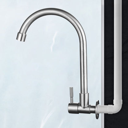 BowLift | Modern Bridge Faucet 304 Stainless Steel Knob Handle Swivel Spout Wall Mounted Faucet