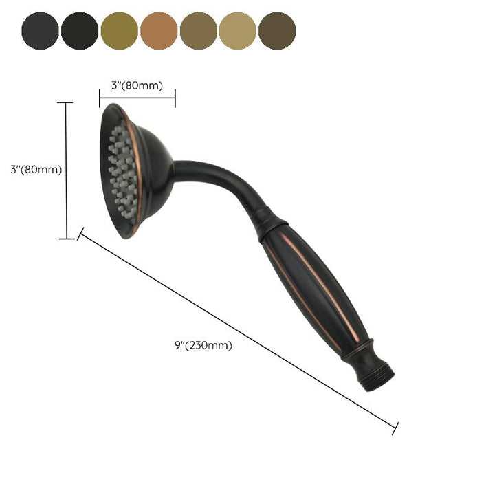 Kalsten | Traditional Handheld Shower Head with Hose Polished Brass Wall Mounted Shower Head