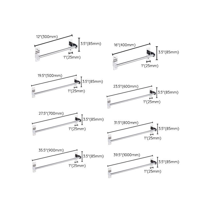 Kalsten | 3-piece Stainless Steel Bathroom Accessory Set Modern Chrome Object Stand