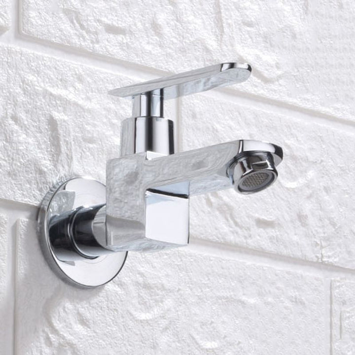 Kalsten | Contemporary Wall-Mounted Bathroom Faucet Lever Handles Solid Brass Faucet