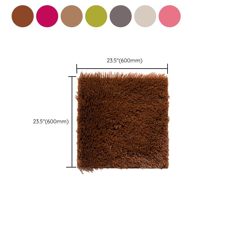 Kalsten | Bedroom Carpet Tiles Solid Square Shag Stain Resistant Carpet Tiles