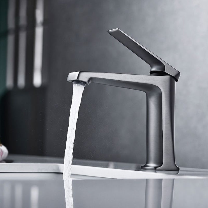Kalsten | Modern centerset bathroom faucet Solid color copper faucet for the bathroom
