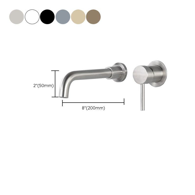 BowLift | Industrial bathroom faucet brass lever handles 2-hole faucets wall-mounted faucet