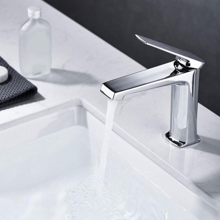 Kalsten | Modern centerset bathroom faucet Solid color copper faucet for the bathroom