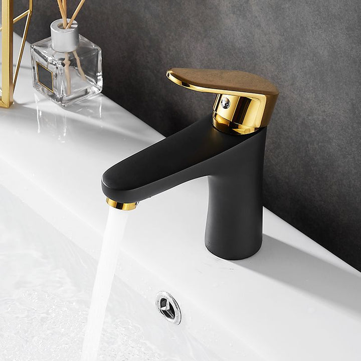 Black & Gold Vessel Sink Mixer Tap