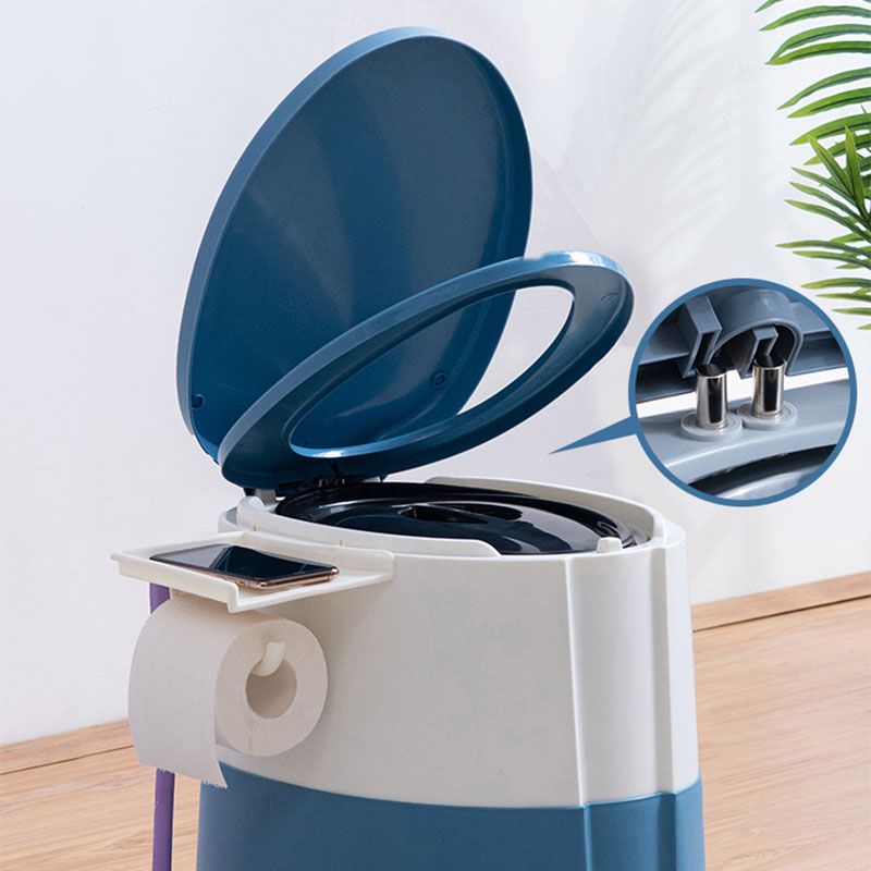 Kalsten | Modern Flush Toilet Plastic Round Floor Mounted Toilet Bowl for Bathroom