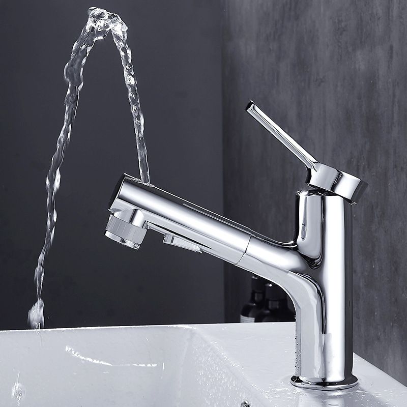 Kalsten | Contemporary sink faucet pull-out basin tap with lever handle