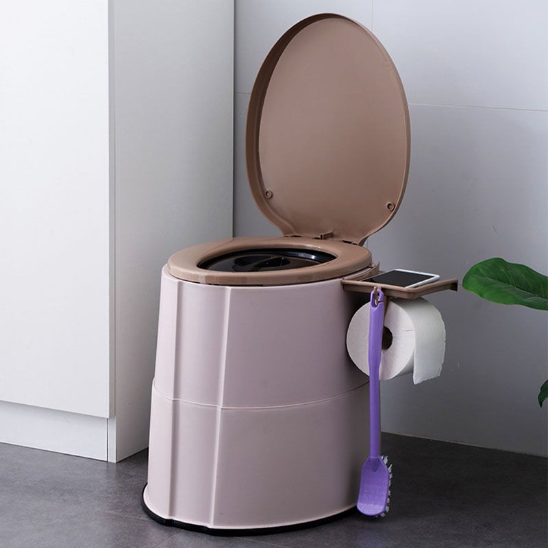 Kalsten | Contemporary plastic floor-mounted toilet bowl with toilet seat for the bathroom