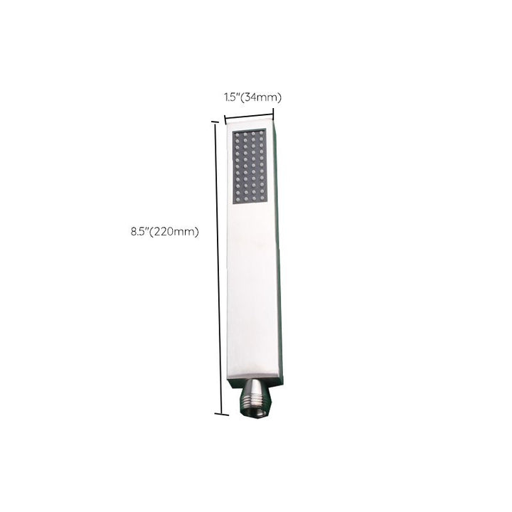 Kalsten | Simple Rectangle Shower Head 304 Stainless Steel Hand Shower